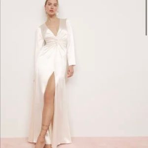 Reformation Delphi silk dress